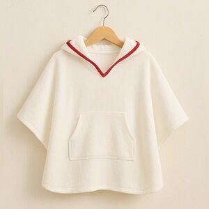 Burt's Bees Kids White Hooded Towel Swim Coverup | Organic Cotton